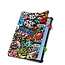 Case2go - Tablet hoes geschikt voor Huawei MatePad 11 (2023) - Tri-Fold Book Case - Auto Wake/Sleep functie - Graffiti
