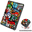 Case2go - Tablet hoes geschikt voor Huawei MatePad 11 (2023) - Tri-Fold Book Case - Auto Wake/Sleep functie - Graffiti