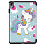 Case2go - Tablet hoes geschikt voor Huawei MatePad 11 (2023) - Tri-Fold Book Case - Auto Wake/Sleep functie - Eenhoorn