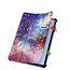 Case2go - Tablet hoes geschikt voor Huawei MatePad 11 (2023) - Tri-Fold Book Case - Auto Wake/Sleep functie - Galaxy