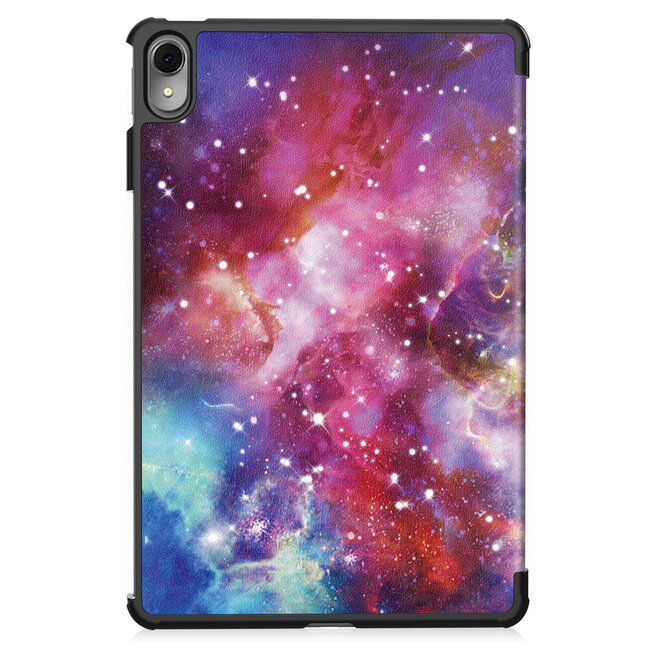 Case2go - Tablet hoes geschikt voor Huawei MatePad 11 (2023) - Tri-Fold Book Case - Auto Wake/Sleep functie - Galaxy