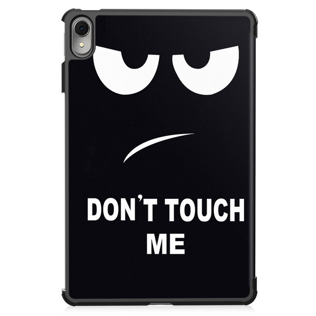 Case2go - Tablet hoes geschikt voor Huawei MatePad 11 (2023) - Tri-Fold Book Case - Auto Wake/Sleep functie - Don't Touch Me