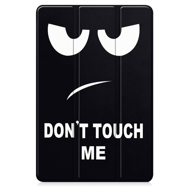 Case2go - Tablet hoes geschikt voor Huawei MatePad 11 (2023) - Tri-Fold Book Case - Auto Wake/Sleep functie - Don't Touch Me