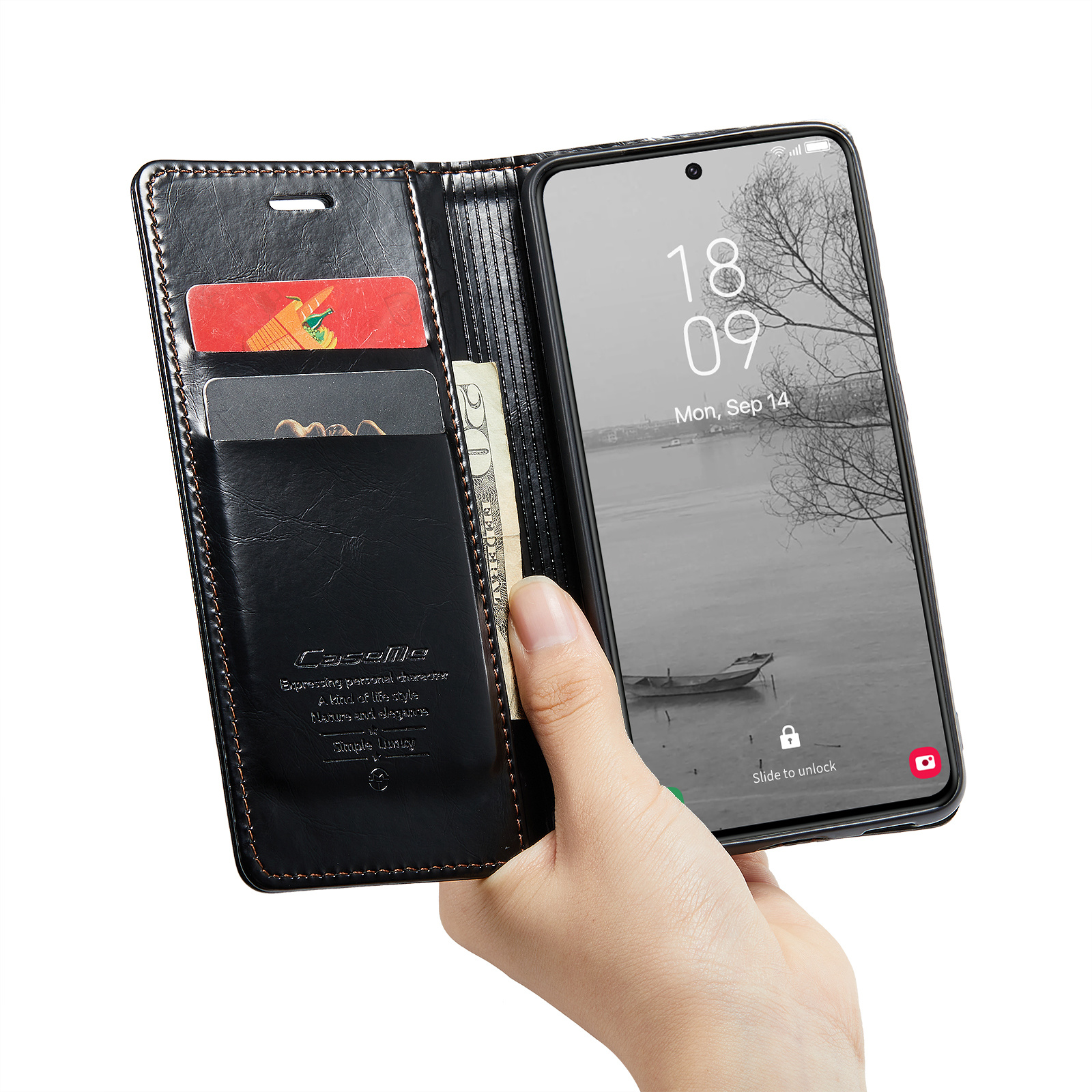 Aannemelijk sla pop CaseMe CaseMe - Telefoonhoesje geschikt voor Samsung Galaxy S23 - Wallet  Book Case - Met Magnetische Sluiting - Zwart | Case2go.nl