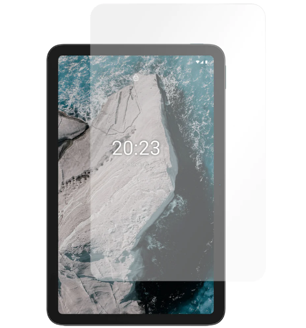 Case2go - Tablet Screenprotector geschikt voor Nokia T20 (2021) - 10.4 Inch - Tempered Glass - Case Friendly - Transparant afbeelding