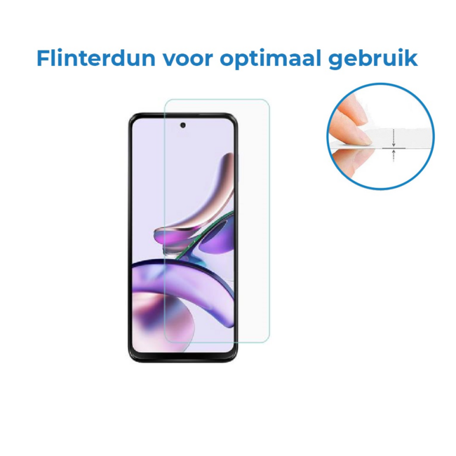 Screenprotector geschikt voor Motorola G13/23 - Tempered Glass - Gehard Glas - Transparant
