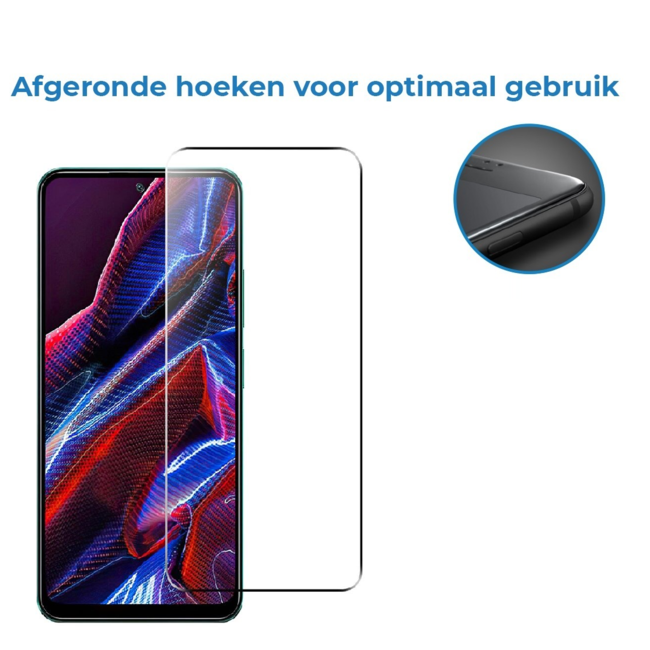 Case2go - Screenprotector geschikt voor Xiaomi Poco X5 - Tempered Glass - Gehard Glas - Transparant