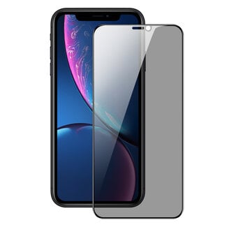 Dux Ducis Dux Ducis - Privacy Screenprotector - Geschikt voor iPhone 11/XR - Tempered Glass - Zwart