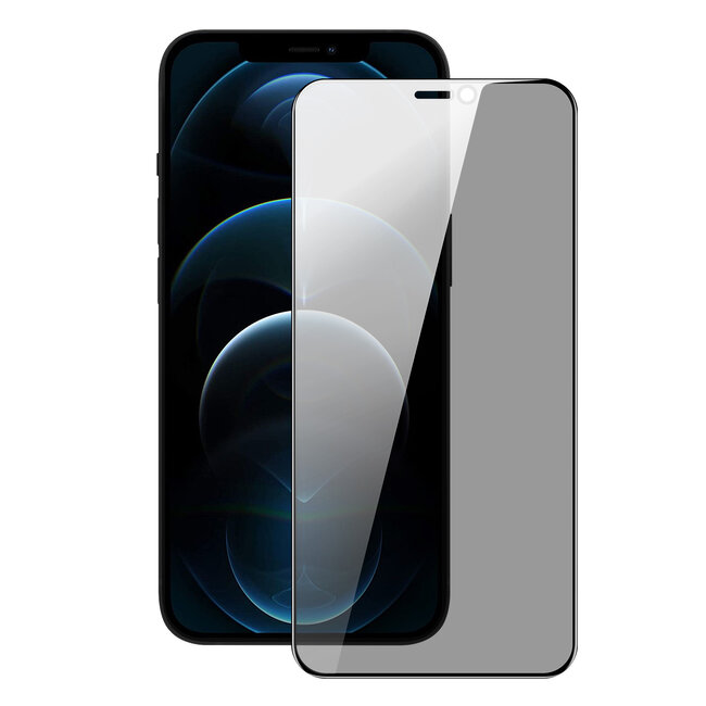 Dux Ducis - Privacy Screenprotector - Geschikt voor iPhone 12/12 Pro - Tempered Glass - Zwart