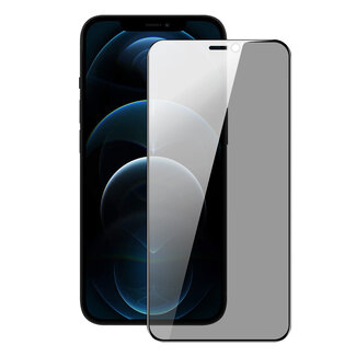Dux Ducis Dux Ducis - Privacy Screenprotector - Geschikt voor iPhone 12 Pro Max - Tempered Glass - Zwart