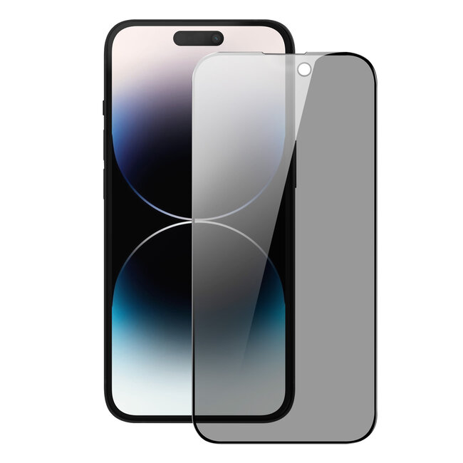 Dux Ducis - Privacy Screenprotector - Geschikt voor iPhone 14 Pro - Tempered Glass - Zwart