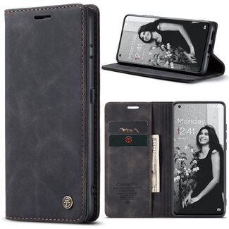 CaseMe CaseMe - Telefoonhoesje geschikt voor One Plus 11 - Wallet Book Case - Zwart