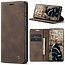 CaseMe - Telefoonhoesje geschikt voor One Plus 11 - Wallet Book Case - Donker bruin