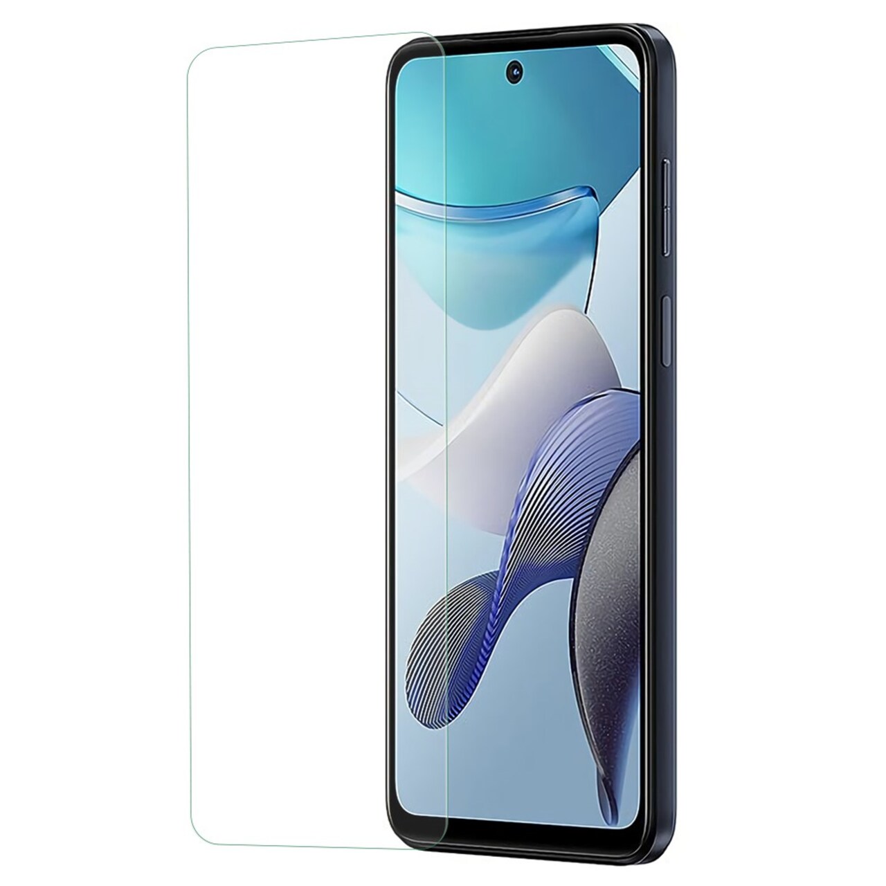 Case2go - Screenprotector geschikt voor Motorola G53 - Tempered Glass - Gehard Glas - Transparant afbeelding