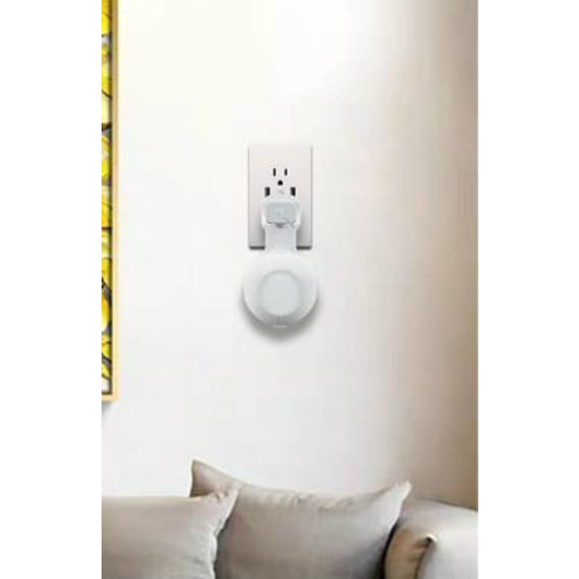 Case2go - Houder geschikt voor Apple HomePod Mini - Wall Mount - Speaker houder voor stopcontact - Wit