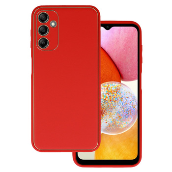 Case2go - Telefoon Hoesje geschikt voor de Samsung Galaxy A14 5G - Back Cover - Luxury Case - Rood afbeelding