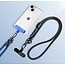 Universele Telefoonkoord - Telefoonketting met Clip -  Met Afneembaar Koord - 40 cm Koord - Donker blauw