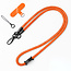 Universele Telefoonkoord - Telefoonketting met Clip -  Met Afneembaar Koord - 40 cm Koord - Oranje