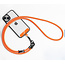 Universele Telefoonkoord - Telefoonketting met Clip -  Met Afneembaar Koord - 60 cm Koord - Oranje