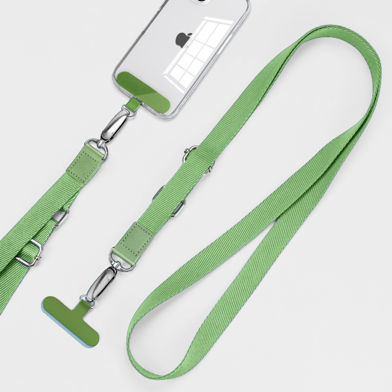 Universele Telefoonkoord - Telefoonketting met Clip - Verstelbare Telefoonkoord - Groen afbeelding
