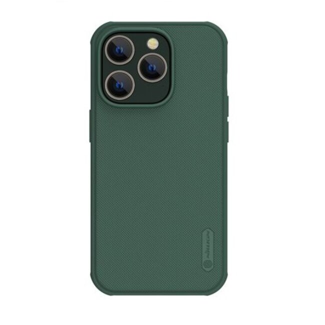 Nillkin - Telefoonhoesje geschikt voor iPhone 14 - Back Cover - Super Frosted Shield Pro - Groen