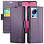 CaseMe - Telefoonhoesje geschikt voor Xiaomi 13 Lite - Retro Wallet Book Case - Met Magnetische Sluiting - Paars