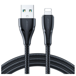 Joyroom JOYROOM - USB-A naar Lightning kabel - Universele Snellader geschikt voor bijv. iPhone of toestellen met Lightning aansluiting - 0.25 Meter - 2.4A - Zwart