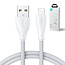 JOYROOM - USB-A naar Lightning kabel - Universele Snellader geschikt voor bijv. iPhone of toestellen met Lightning aansluiting - 0.25 Meter - 2.4A - Wit