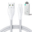 JOYROOM - USB-A naar Lightning kabel - Universele Snellader geschikt voor bijv. iPhone of toestellen met Lightning aansluiting - 1.2 Meter - 2.4A - Wit