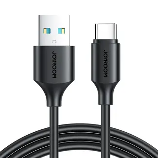 Joyroom JOYROOM - USB-A naar Type- C Kabel - 0.25 Meter -3A - Zwart