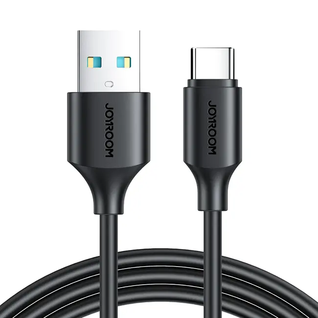 JOYROOM - USB-A naar Type- C Kabel - 0.25 Meter -3A - Zwart