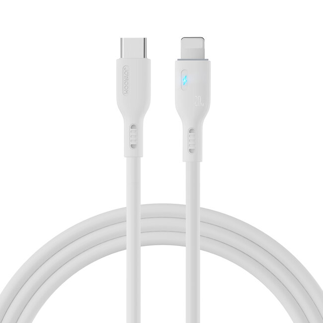 JOYROOM - USB-C naar Lightning - Universele snel lader geschikt voor toestellen met een Lightning aansluiting - 2 Meter - 20W - Wit