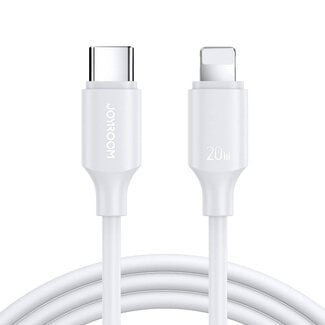 Joyroom JOYROOM - USB-C naar Lightning kabel - 0.25 Meter - 20W - Wit