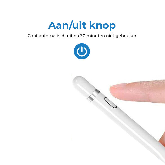 Active Stylus Pen - Oplaadbare Stylus Pen voor Tablet en Telefoon - Wit