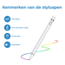 Active Stylus Pen - Oplaadbare Stylus Pen voor Tablet en Telefoon - Wit