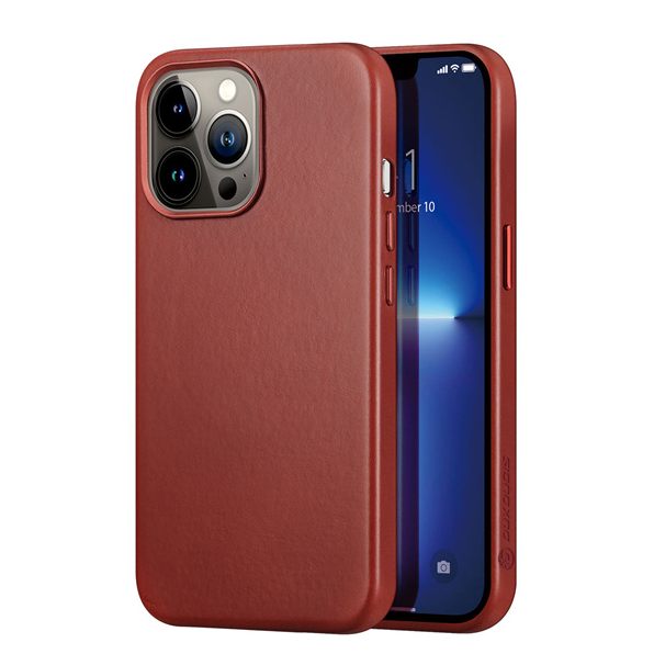 Dux Ducis - Naples Series - Apple iPhone 13 Pro Hoesje - Backcover met Magneet ring - Rood afbeelding