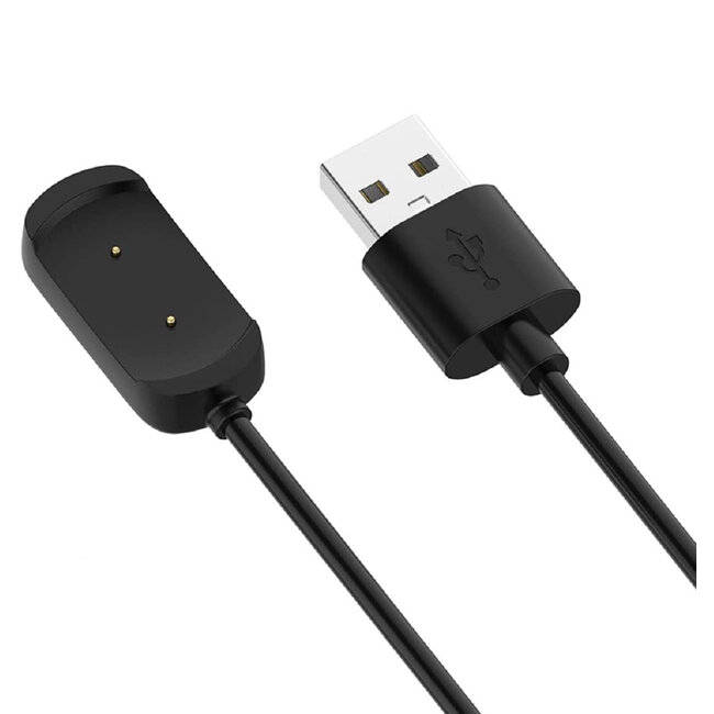 Case2go - Oplaadkabel geschikt voor Huami Amazfit GTR2 / GTS2 / POP / GTS 2e / GTR 2e - USB-kabel - 1.00 meter - Zwart