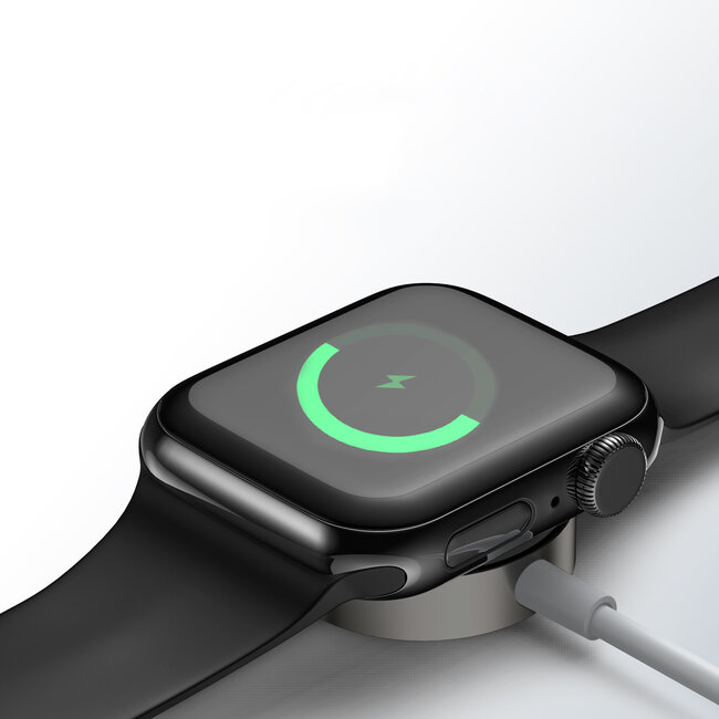 Joyroom - Ben series -  Draadloze Oplader geschikt voor Apple Watch - Magnetische Oplaadkabel - 1.2M - Wit