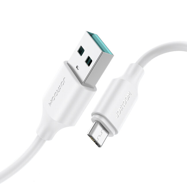 JOYROOM - USB-A naar Micro USB Kabel - 0.25 meter - 2.4A - Wit