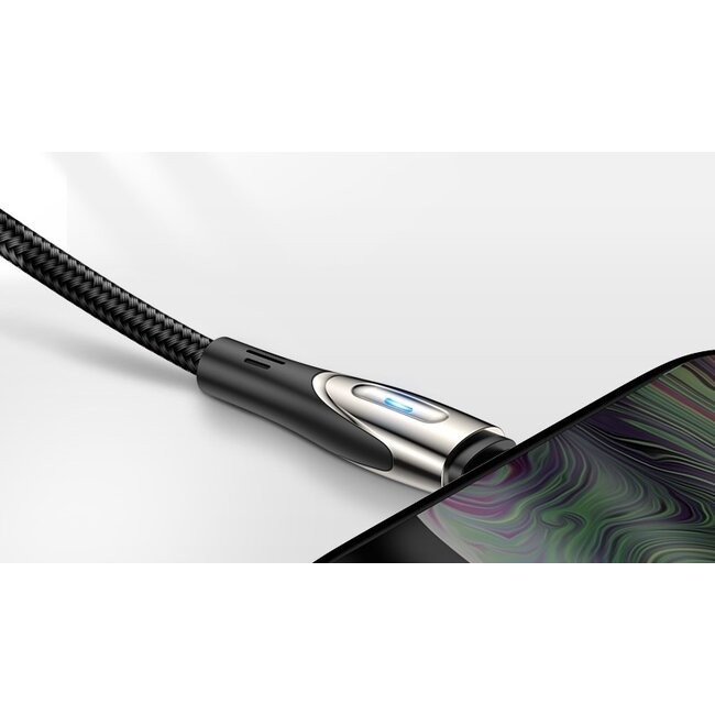 JOYROOM - USB-A naar Micro USB Kabel - 1.2 Meter - Sharp series -3A - Zwart