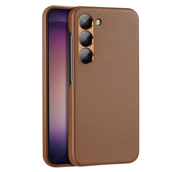 Dux Ducis - Telefoonhoesje geschikt voor Samsung Galaxy S23 Plus - Grit Series Back Cover - Bruin afbeelding