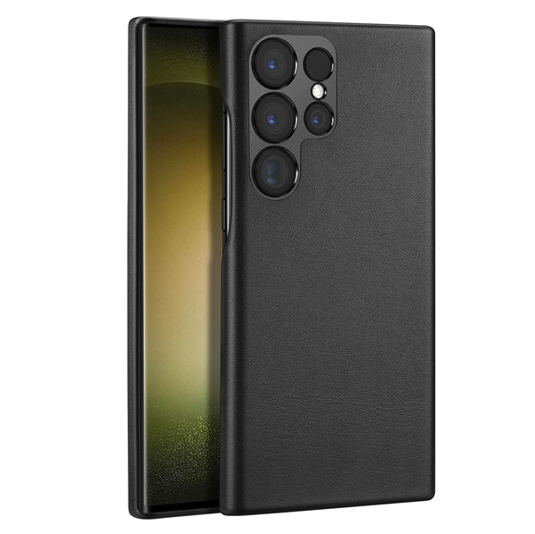 Dux Ducis - Telefoonhoesje geschikt voor Samsung Galaxy S23 Ultra - Grit Series Back Cover - Zwart afbeelding