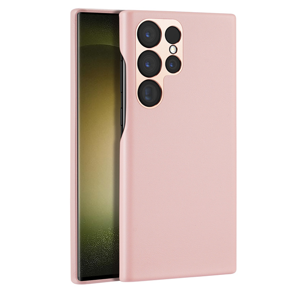Dux Ducis - Telefoonhoesje geschikt voor Samsung Galaxy S23 Ultra - Grit Series Back Cover - Roze afbeelding