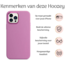 Hoozey - Hoesje geschikt voor Apple iPhone 14 Pro - Liquid Siliconen - Paars