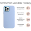 Hoozey - Hoesje geschikt voor Apple iPhone 14 Pro - Liquid Siliconen - Licht Blauw