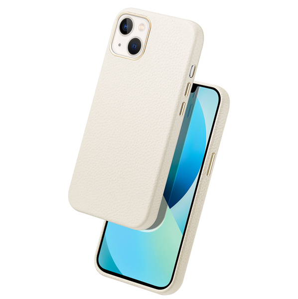Dux Ducis - Roma Series - Apple iPhone 13 Hoesje - Backcover met Magneet ring - Wit afbeelding