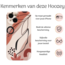 Hoozey - Hoesje geschikt voor Apple iPhone 14 Pro - Nature Vibes - Bruin / Zwart