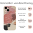 Hoozey - Hoesje geschikt voor Apple iPhone 14 Pro - Nature Vibes - Roze / Bruin