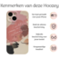 Hoozey - Hoesje geschikt voor Apple iPhone 14 Pro Max - Nature Vibes - Roze / Bruin