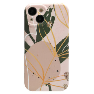 Hoozey Hoozey - Hoesje geschikt voor Apple iPhone 14 Pro Max - Nature Vibes - Groen / Beige